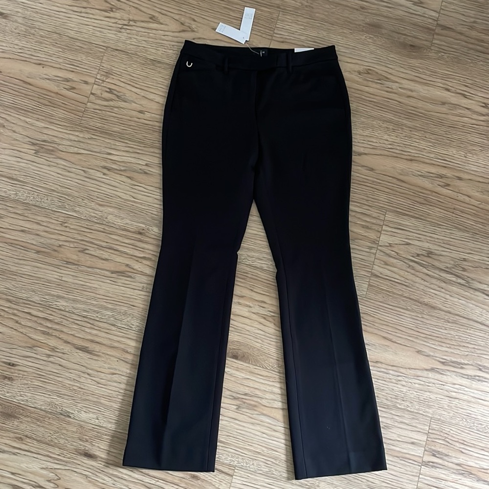 White House Black Market The Slim Boot Black Trouser size 8 NWT.